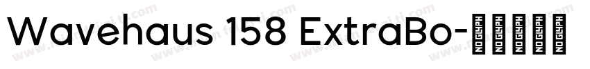 Wavehaus 158 ExtraBo字体转换